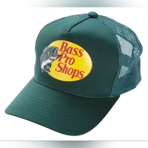 Bass Pro Shops Mesh Trucker Cap Dark Green Unisex New